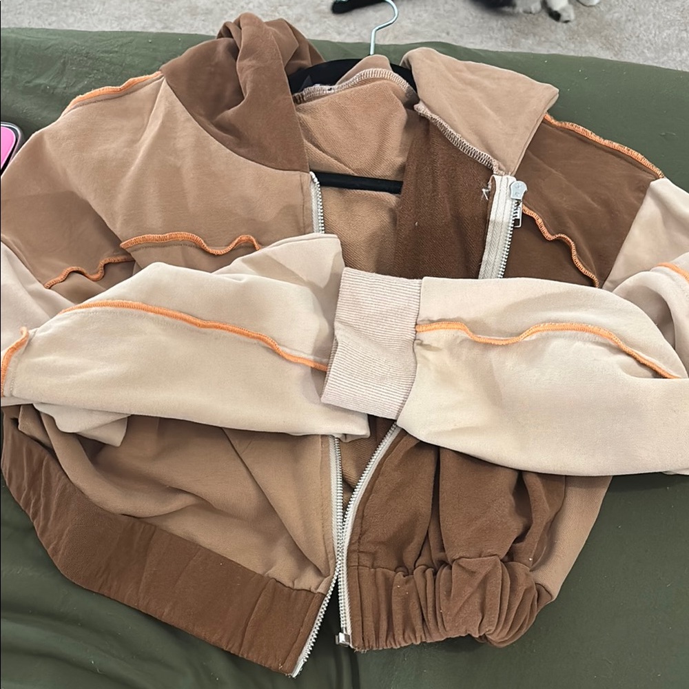 Colorblock Zip-Up Jacket
